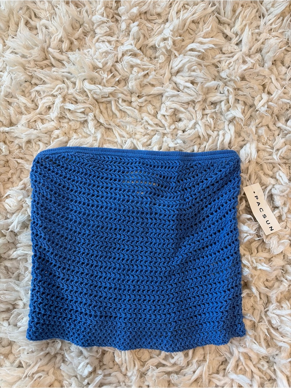 PacSun Royal Blue Crochet Tube Top